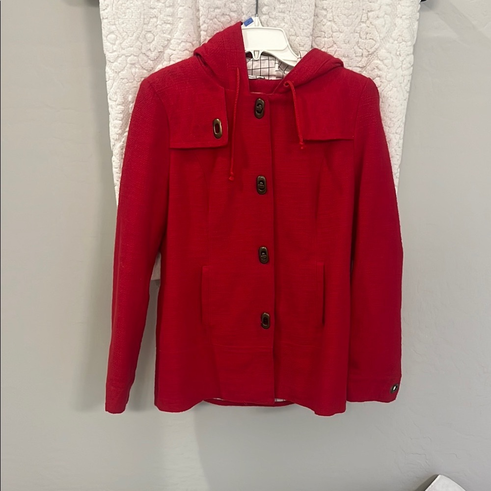 Rare Vintage Red Women's Hooded Jacket